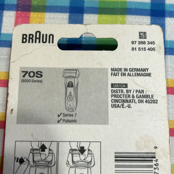 NEW open box Braun series 7 - 70S Electric Shaver Foil & Cutter Replacement Head - Picture 7 of 7